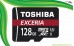 رم میکرو 128 گیگ UHS-1 کلاس 10 توشیبا Toshiba EXCERIA M302-EA MicroSDXC 128 GB Class10