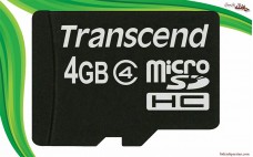 رم میکرو 4 گیگ اچ سی ترنسند کلاس 4 TRANSCEND Micro SDHC 4GB