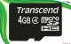 رم میکرو 4 گیگ اچ سی ترنسند کلاس 4 TRANSCEND Micro SDHC 4GB