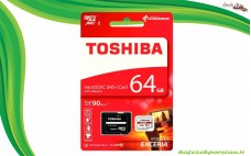 رم میکرو 64 گیگ UHS-1 کلاس 10 توشیبا Toshiba EXCERIA M302-EA MicroSDHC 64 GB Class10